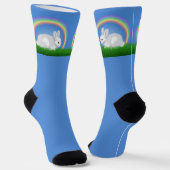 Konijn & Regenboog Crew Soks Sokken (Gebogen)