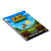 Konijn, Retro 8-Bit Pixel Art Notitieboek (Rechterzijde)