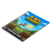 Konijn, Retro 8-Bit Pixel Art Notitieboek (Linkerzijde)