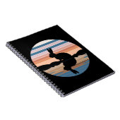 Konijn Retro Sunset Notitieboek (Rechterzijde)