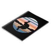 Konijn Retro Sunset Notitieboek (Linkerzijde)