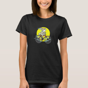 Konijn rijdt op fiets fietsen fietsen fietser graf t-shirt