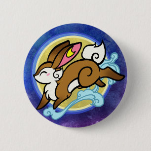konijn ronde button 5,7 cm