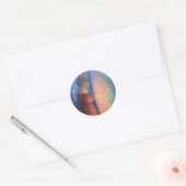 konijn ronde sticker (Envelop)