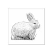 konijn rubberstempel (Afrduk)