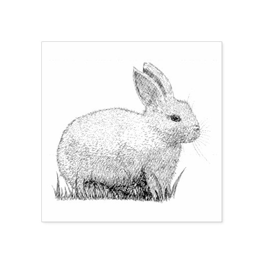 konijn rubberstempel (Afrduk)