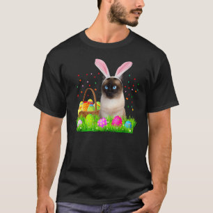 Konijn Siamese Kat Pasen Siamese Kat T-shirt
