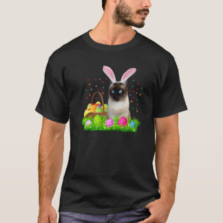Konijn Siamese Kat  Pasen Siamese Kat T-shirt