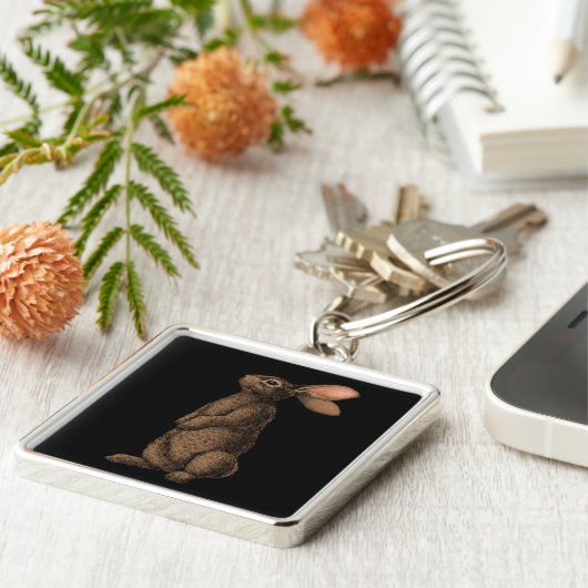 konijn sleutelhanger (Zijkant)