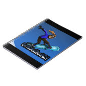 Konijn Snowboarder Notitieboek (Linkerzijde)