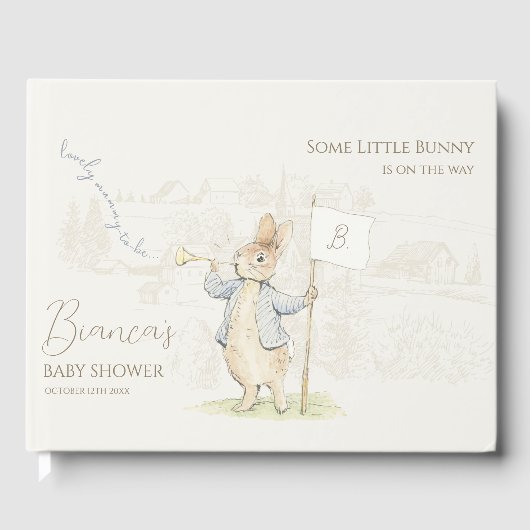 Konijn Some Bunny Baby Shower Gastenboek (Voorkant)