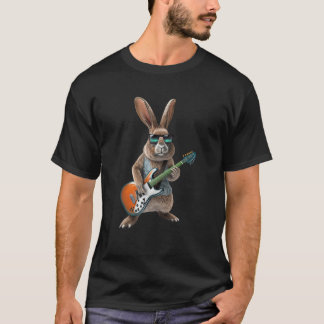 Konijn spelen elektrische gitaar - Animal Rabbit L T-shirt