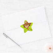 Konijn Ster Sticker (Envelop)