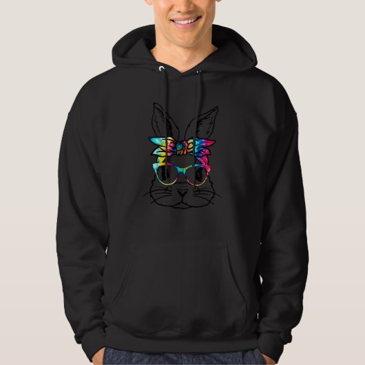 konijn sterft, retro, vintage hoodie (Voorkant)