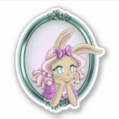 konijn sticker (Voorkant)