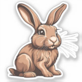 konijn sticker (Voorkant)
