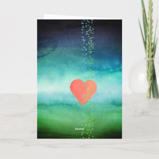 Konijn stuurt liefde Kaart (Achterkant)