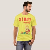 Konijn T-shirt om te studeren (Voorkant volledig)