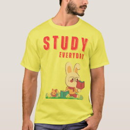 Konijn T-shirt om te studeren