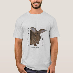 Konijn T-shirt SANDIES RULE Fawns Drool mannen