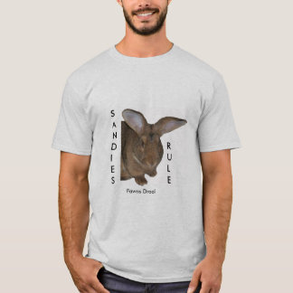 Konijn T-shirt SANDIES RULE Fawns Drool mannen