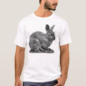Konijn - Tekening pen- en inktstijl T-shirt (Voorkant)