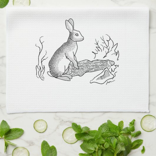  konijn theedoek (Gevouwen)