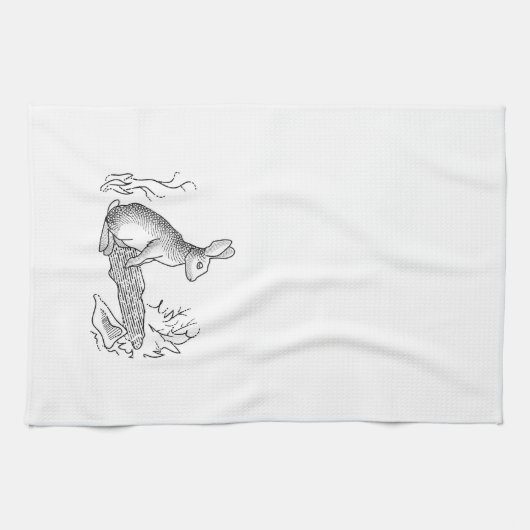  konijn theedoek (Horizontaal)