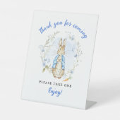 Konijn-thema-gunst Gift Pedestal Sign Reclamebord Met Voetstuk (Voorkant)