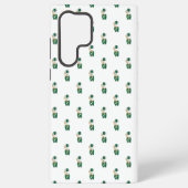 Konijn Trombone Speler Groen Marching Band Patroon Samsung Galaxy Hoesje (Achterkant)