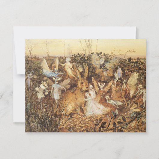 Konijn tussen de Fairies,  feiën (Voorkant)