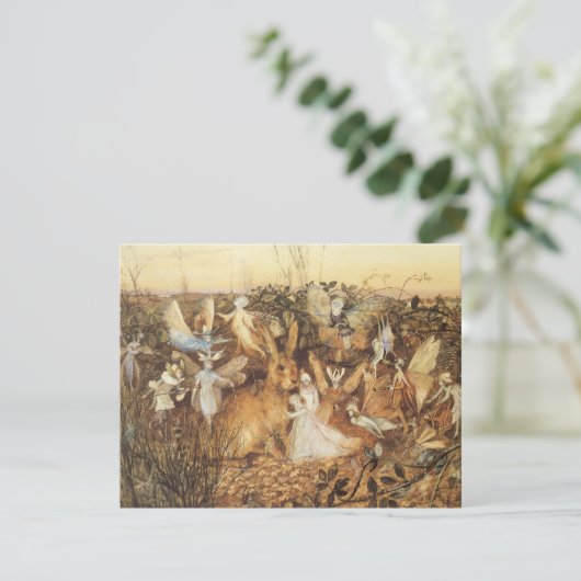 Konijn tussen de Fairies, feiën (Staand voorkant)