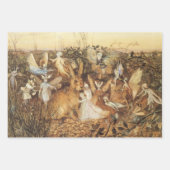 Konijn tussen de Fairies,  feiën Inpakpapier Vel (Voorkant)