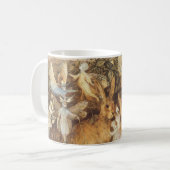 Konijn tussen de Fairies,  feiën Koffiemok (Voorkant links)