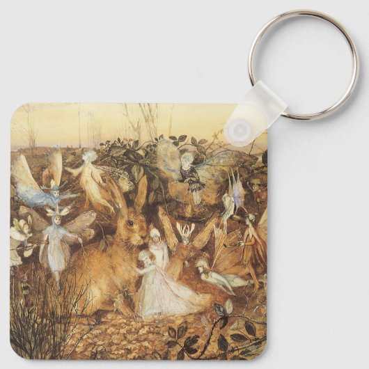 Konijn tussen de Fairies,  feiën Sleutelhanger (Achterkant)