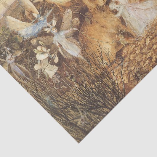 Konijn tussen de Fairies,  feiën Tissuepapier (Detail)