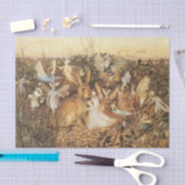 Konijn tussen de Fairies,  feiën Tissuepapier (Craft)