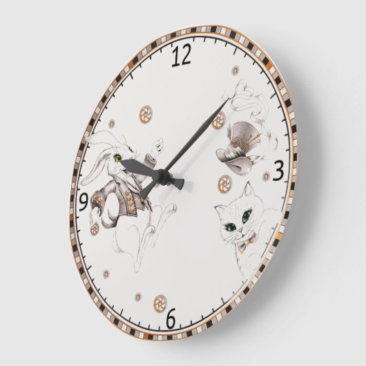 Konijn uit wonderland grote klok (Hoek)