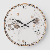 Konijn uit wonderland grote klok (Voorkant)