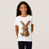 Konijn Unisex T-Shirt voor Kinderen (Voorkant volledig)