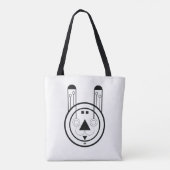 Konijn Usagi sterrenbeeld Tote Bag (Achterkant)