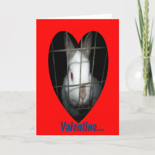 konijn-Valentijn Feestdagen Kaart