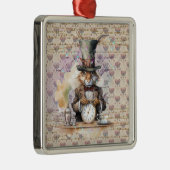 Konijn van Alice in Wonderland Metalen Ornament (Rechts)
