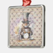 Konijn van Alice in Wonderland Metalen Ornament (Links)