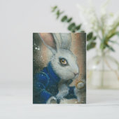 Konijn van Alice in Wonderland, postkaart (Staand voorkant)