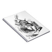 Konijn van Alice's avonturen in Wonderland Notitieboek (Rechterzijde)