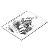 Konijn van Alice's avonturen in Wonderland Notitieboek (Linkerzijde)