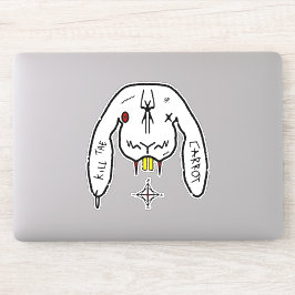 Konijn van de Ondergang Grappig Wonderlijk Konijn Sticker