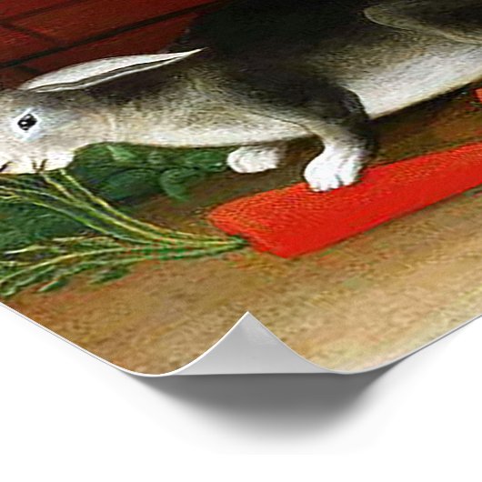 Konijn van Henri Rousseau Poster (Hoek)