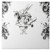 Konijn van koningin -  Alice Swirls Collectie Tegeltje (Voorkant)